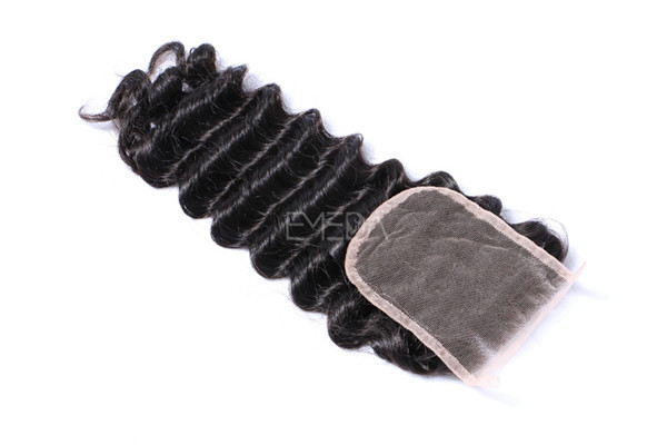 Unprocessed human hair natural hair bundles with closure  zj0042